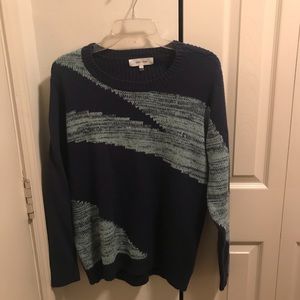 Blue pullover sweater
